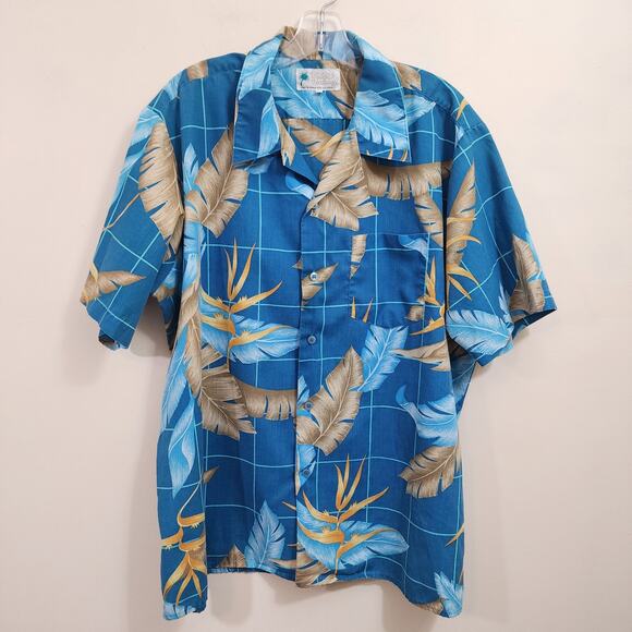 Vintage Waikiki Holiday Hawaiian print short sleeve button up shirt mens size XL - Picture 1 of 10